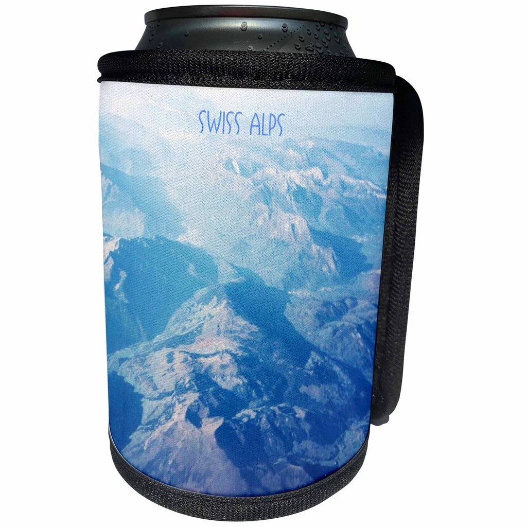 3dRose Florene Landscapes - Swiss Alps - Can Cooler Bottle Wrap (cc_28328)