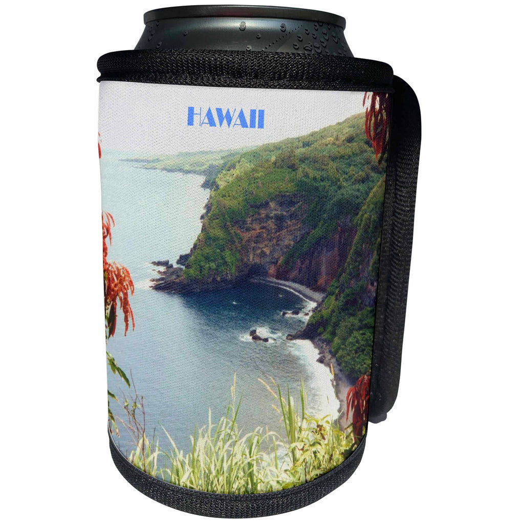 3dRose Florene Hawaii - Hana Beach Hawaii - Can Cooler Bottle Wrap (cc_28329)