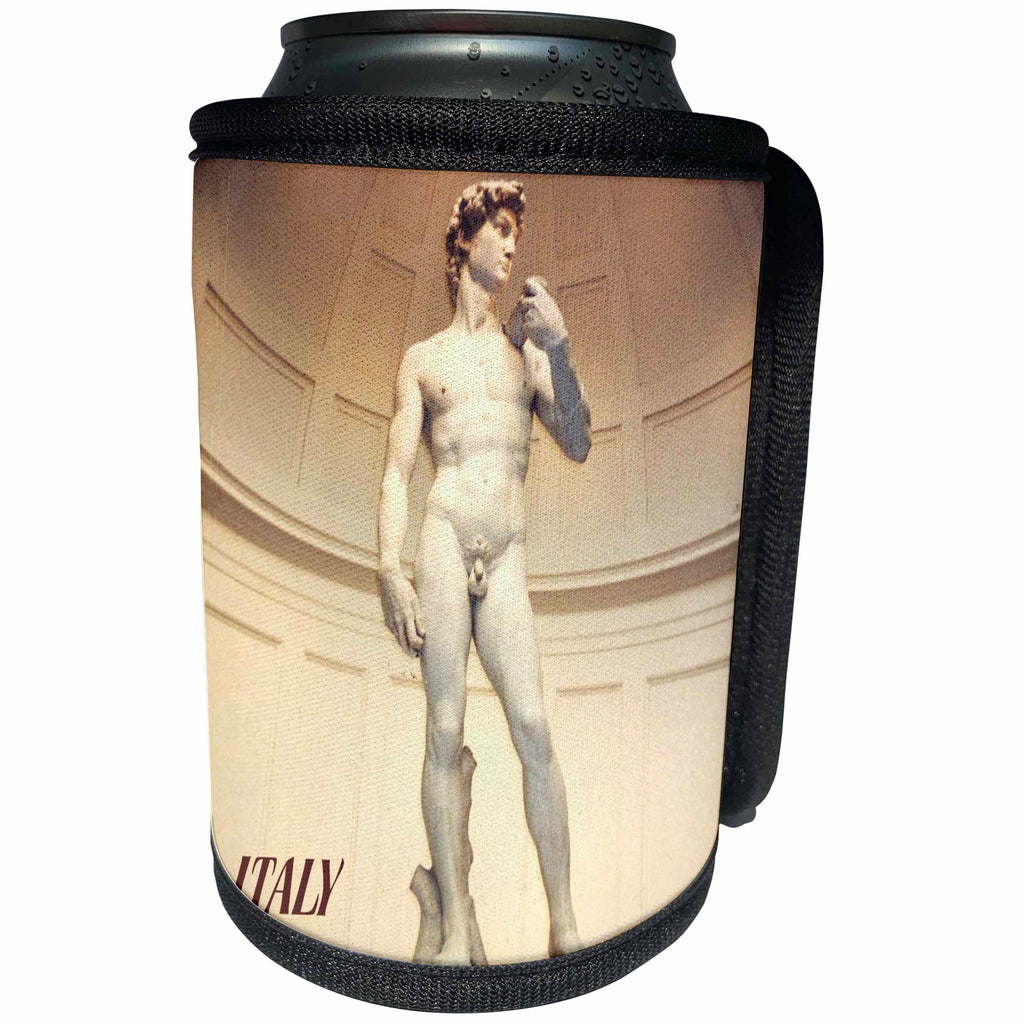 3dRose Florene Italy - Michaelangelo s David - Can Cooler Bottle Wrap (cc_28346)