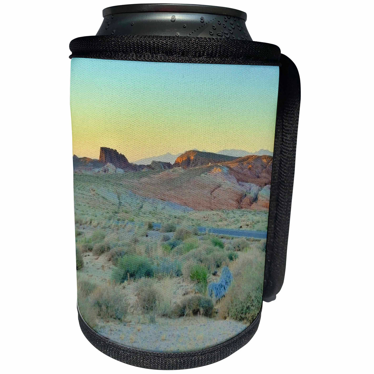 3dRose Florene Desert Landscape - Desert Sunset - Can Cooler Bottle Wrap (cc_28347)
