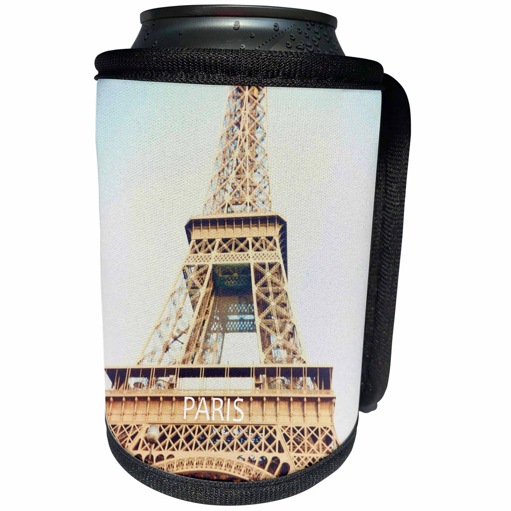3dRose Florene France - Eiffel Tower - Can Cooler Bottle Wrap (cc_28349)
