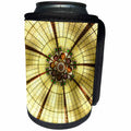 3dRose Florene Decorative - Stained Glass Ceiling - Can Cooler Bottle Wrap (cc_28356)