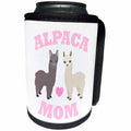 3dRose Janna Salak Designs Farm Animals - Alpaca Mom - Can Cooler Bottle Wrap (cc_283561)
