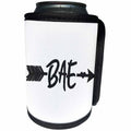 3dRose Janna Salak Designs Text Art - BAE Before Anyone Else Arrow - Can Cooler Bottle Wrap (cc_283562)