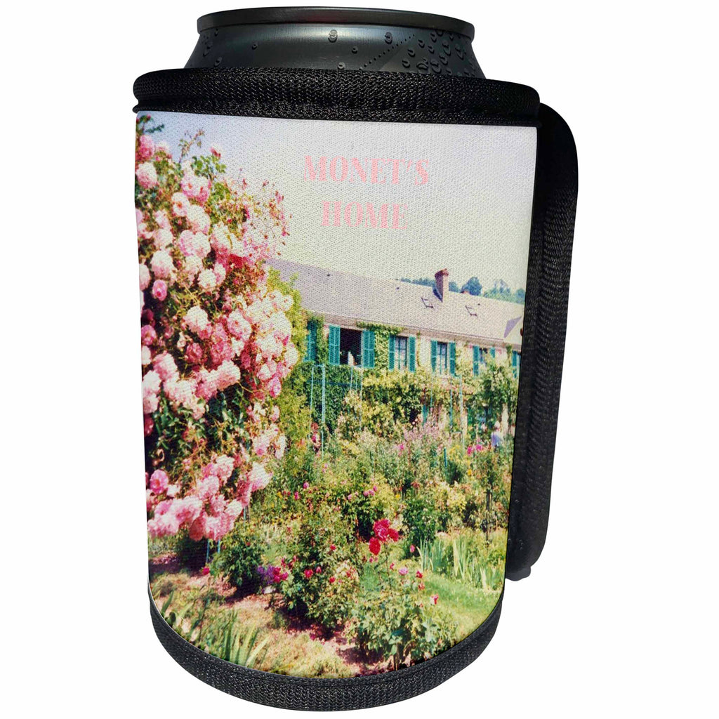 3dRose Florene France - Monet s Home - Can Cooler Bottle Wrap (cc_28370)