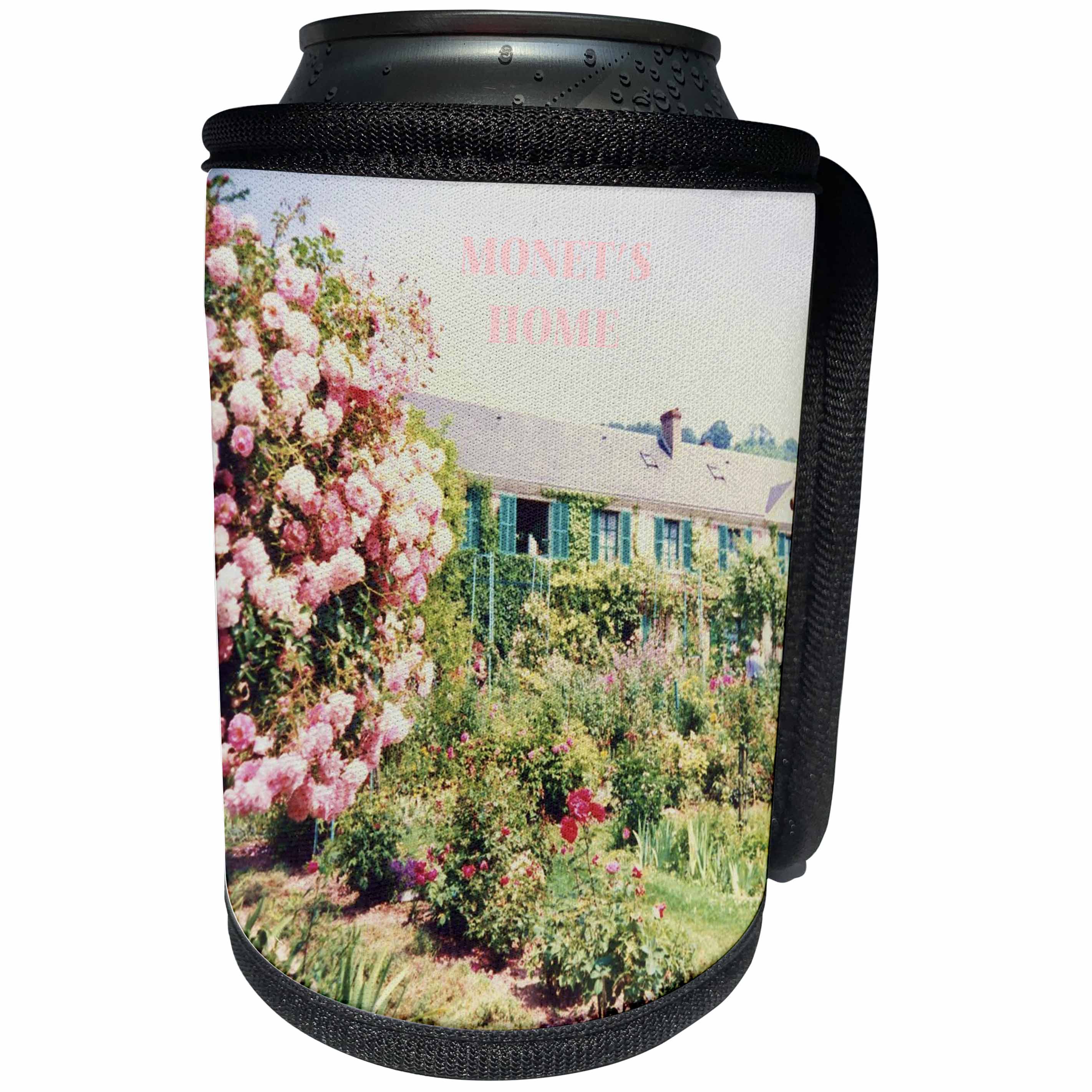 3dRose Florene France - Monet s Home - Can Cooler Bottle Wrap (cc_28370)