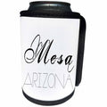 3dRose Alexis Design - American Cities - American Cities - Mesa Arizona, black on white - Can Cooler Bottle Wrap (cc_283719)