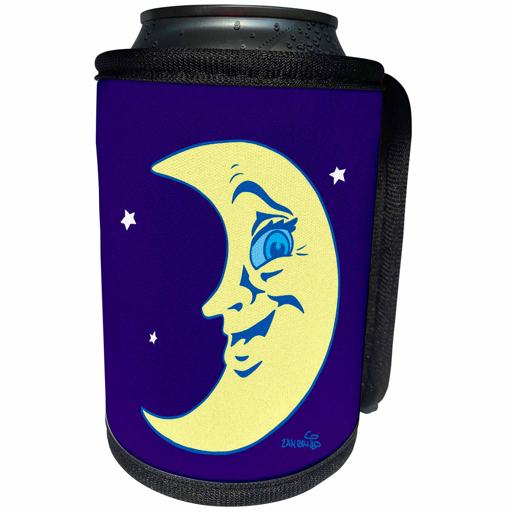 3dRose Celestial - Moon Art - Can Cooler Bottle Wrap (cc_2838)