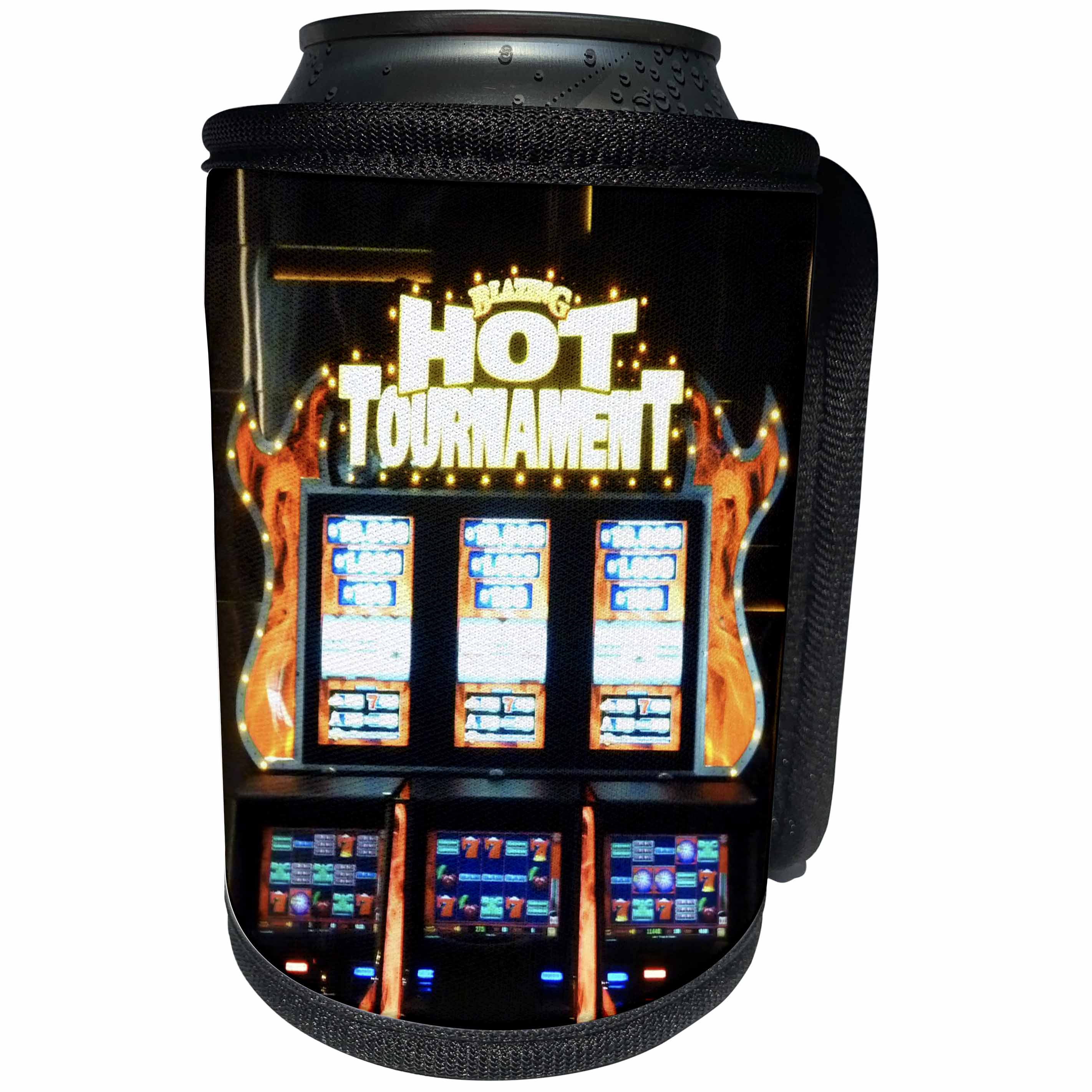 3dRose Florene Games - Hot Slots - Can Cooler Bottle Wrap (cc_28381)