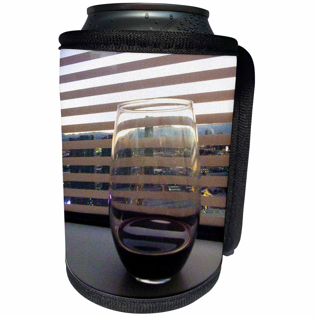 3dRose Florene Food and Beverage - Vegas Thru Wine - Can Cooler Bottle Wrap (cc_28383)