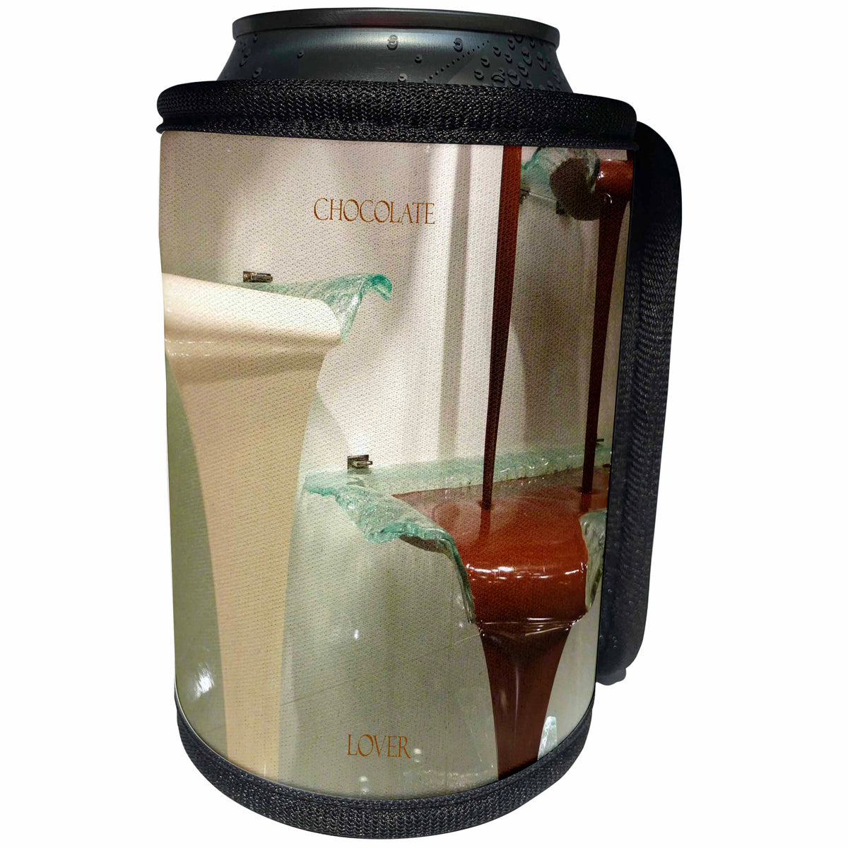 3dRose Florene Food and Beverage - Smooth Chocolate - Can Cooler Bottle Wrap (cc_28385)