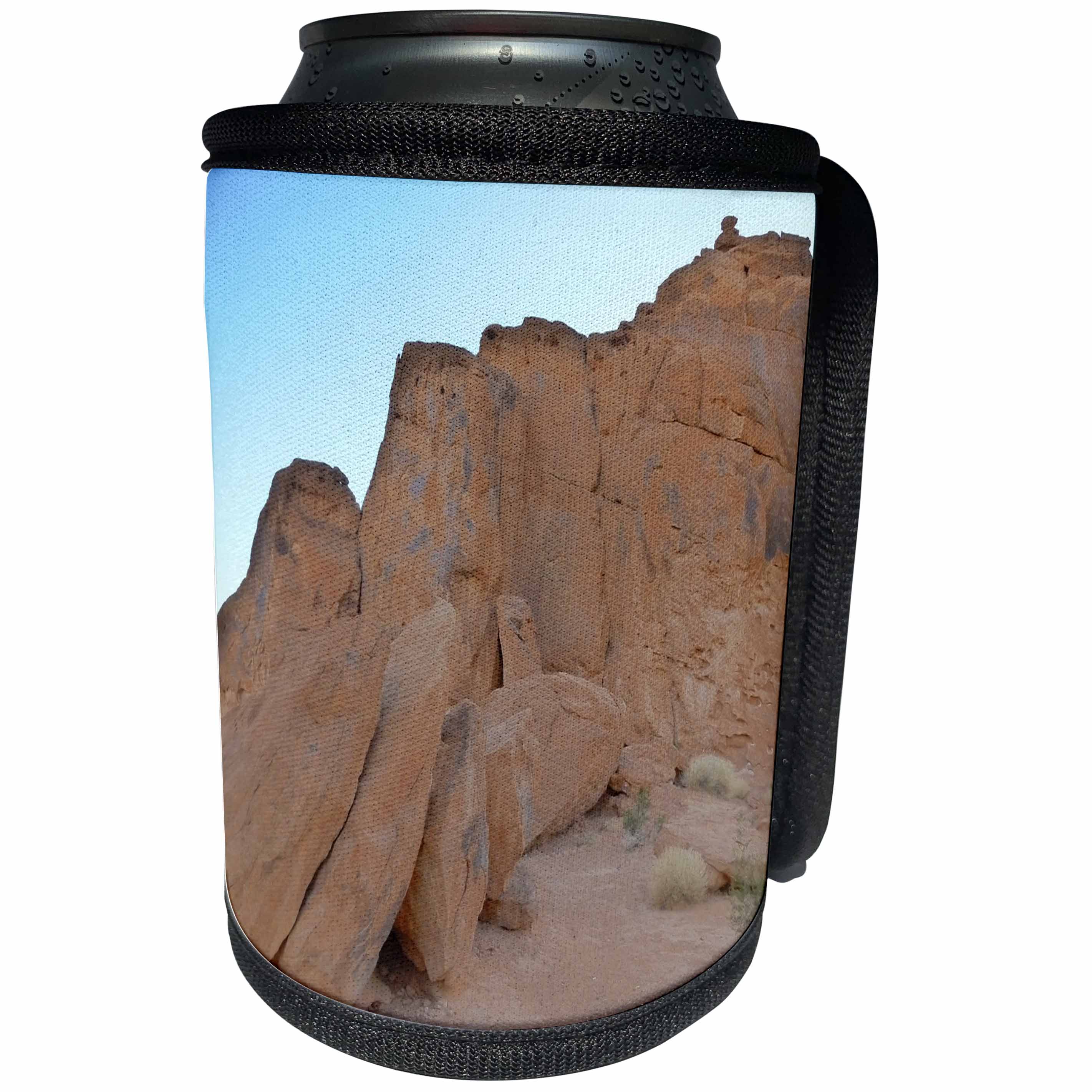 3dRose Florene Desert Landscape - In The Valley Of Fire - Can Cooler Bottle Wrap (cc_28386)