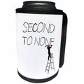 3dRose Alexis Design - Funny Worker - Funny man worker stands on a ladder and chisels text Second to none - Can Cooler Bottle Wrap (cc_283922)