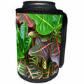 3dRose Florene Macro Plants - Crotons Up Close - Can Cooler Bottle Wrap (cc_28396)
