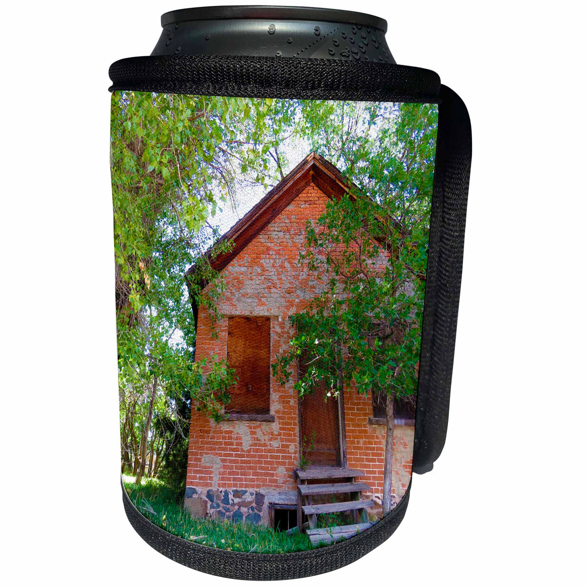 3dRose Jos Fauxtographee- Ole Shack Summer - An old shack on Covington Property in Pine Valley Utah - Can Cooler Bottle Wrap (cc_284193)