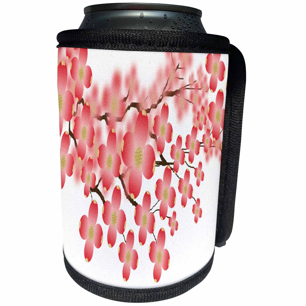 3dRose TDSwhite – Spring Seasonal Nature Photos - Floral Spring Dogwood Flowers - Can Cooler Bottle Wrap (cc_284261)