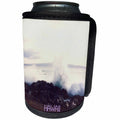 3dRose Florene Hawaii - Black Sand Beach Hawaii - Can Cooler Bottle Wrap (cc_28427)