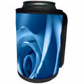 3dRose TDSwhite – Summer Seasonal Nature Photos - Floral Pretty Blue Rose - Can Cooler Bottle Wrap (cc_284596)