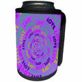 3dRose Janna Salak Designs Prints and Patterns - Never Ending Love Purple - Can Cooler Bottle Wrap (cc_28463)