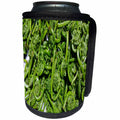 3dRose TDSwhite – Summer Seasonal Nature Photos - Garden Fresh Picked Fiddleheads - Can Cooler Bottle Wrap (cc_284639)