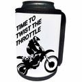 3dRose Taiche - Vector - Motocross - Time To Twist The Throttle Off Road Motocross Biker - Can Cooler Bottle Wrap (cc_284709)