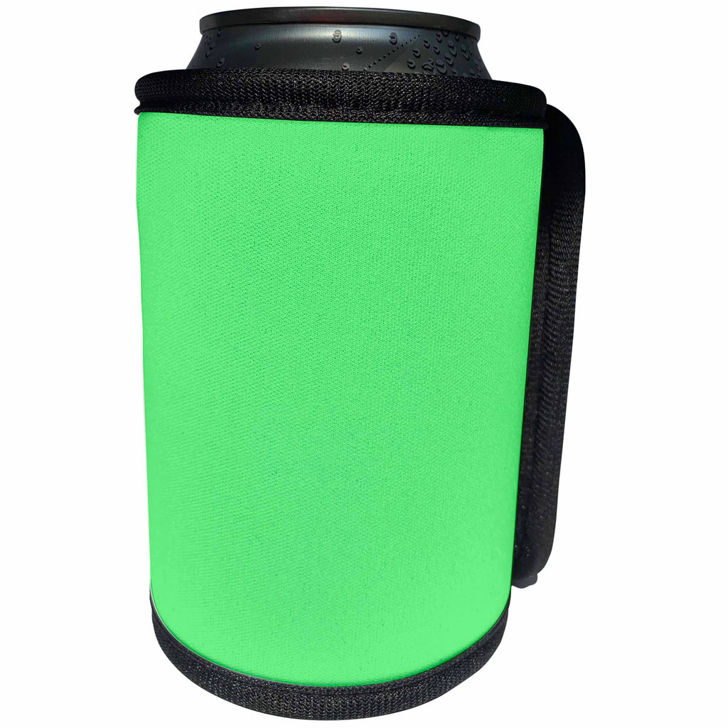 3dRose Kultjers Colors - Color light green - Can Cooler Bottle Wrap (cc_284735)