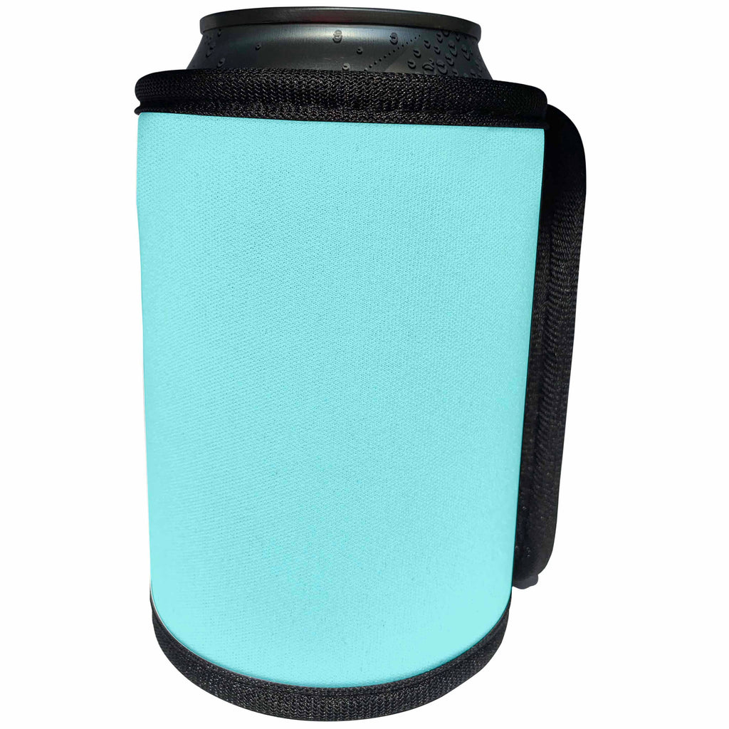 3dRose Kultjers Colors - Color pale turquoise - Can Cooler Bottle Wrap (cc_284761)