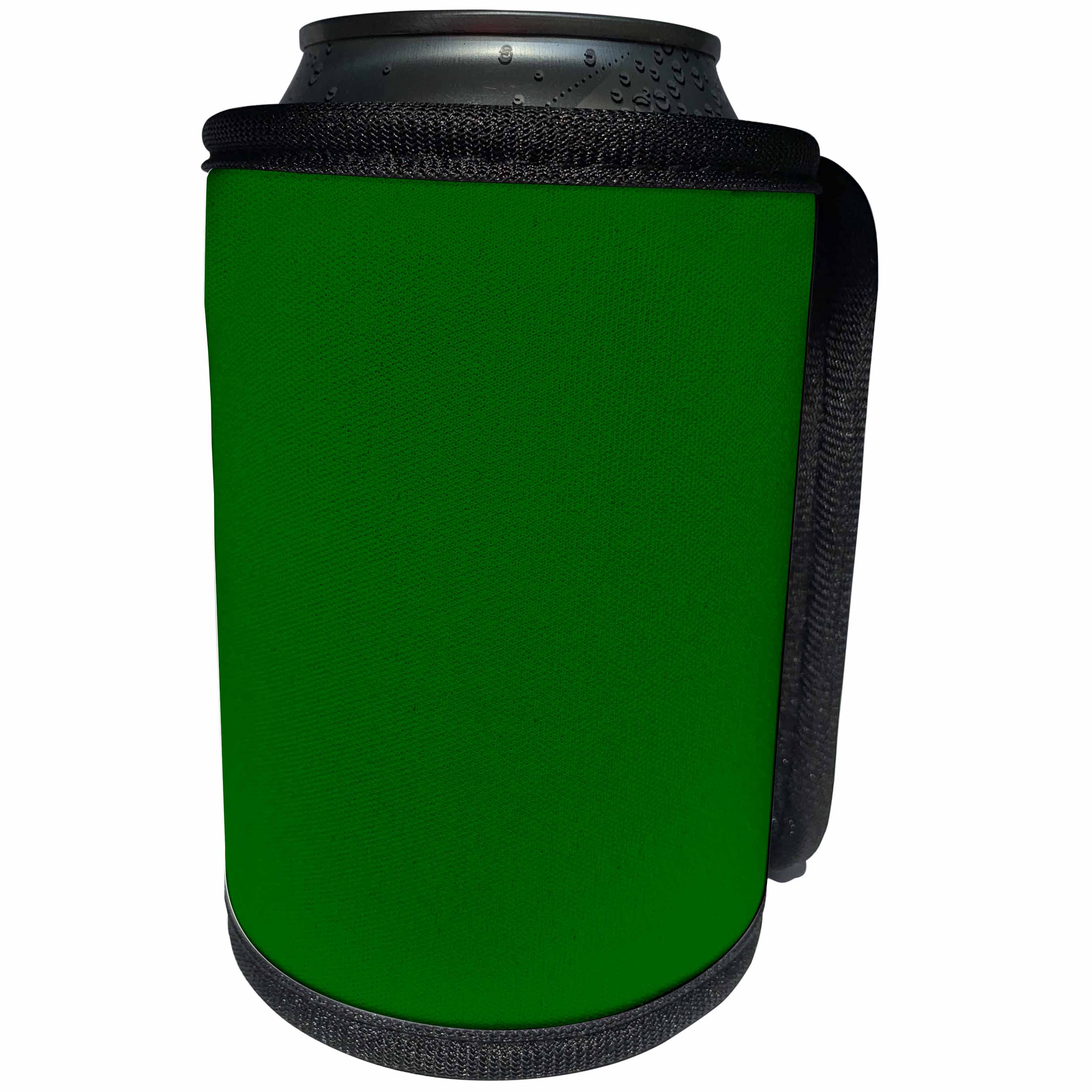 3dRose Kultjers Colors - Color dark green - Can Cooler Bottle Wrap (cc_284763)