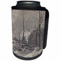 3dRose TDSwhite – Winter Seasonal Nature Photos - Vintage Winter Country Scene - Can Cooler Bottle Wrap (cc_284939)