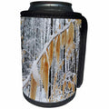 3dRose TDSwhite – Winter Seasonal Nature Photos - Winter Snowy Forest Branch - Can Cooler Bottle Wrap (cc_284963)