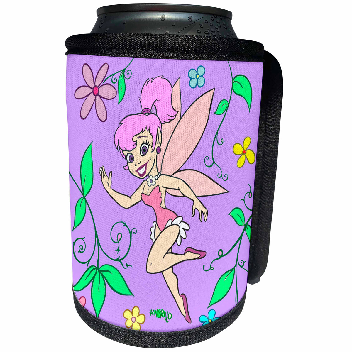 3dRose Fairies - Purple Fairy - Can Cooler Bottle Wrap (cc_2850)