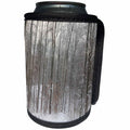 3dRose TDSwhite – Winter Seasonal Nature Photos - Winter Forest Bare Trees Snowy Groundcover - Can Cooler Bottle Wrap (cc_285006)