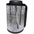 3dRose TDSwhite – Winter Seasonal Nature Photos - Winter Weather Snowy Trees - Can Cooler Bottle Wrap (cc_285052)