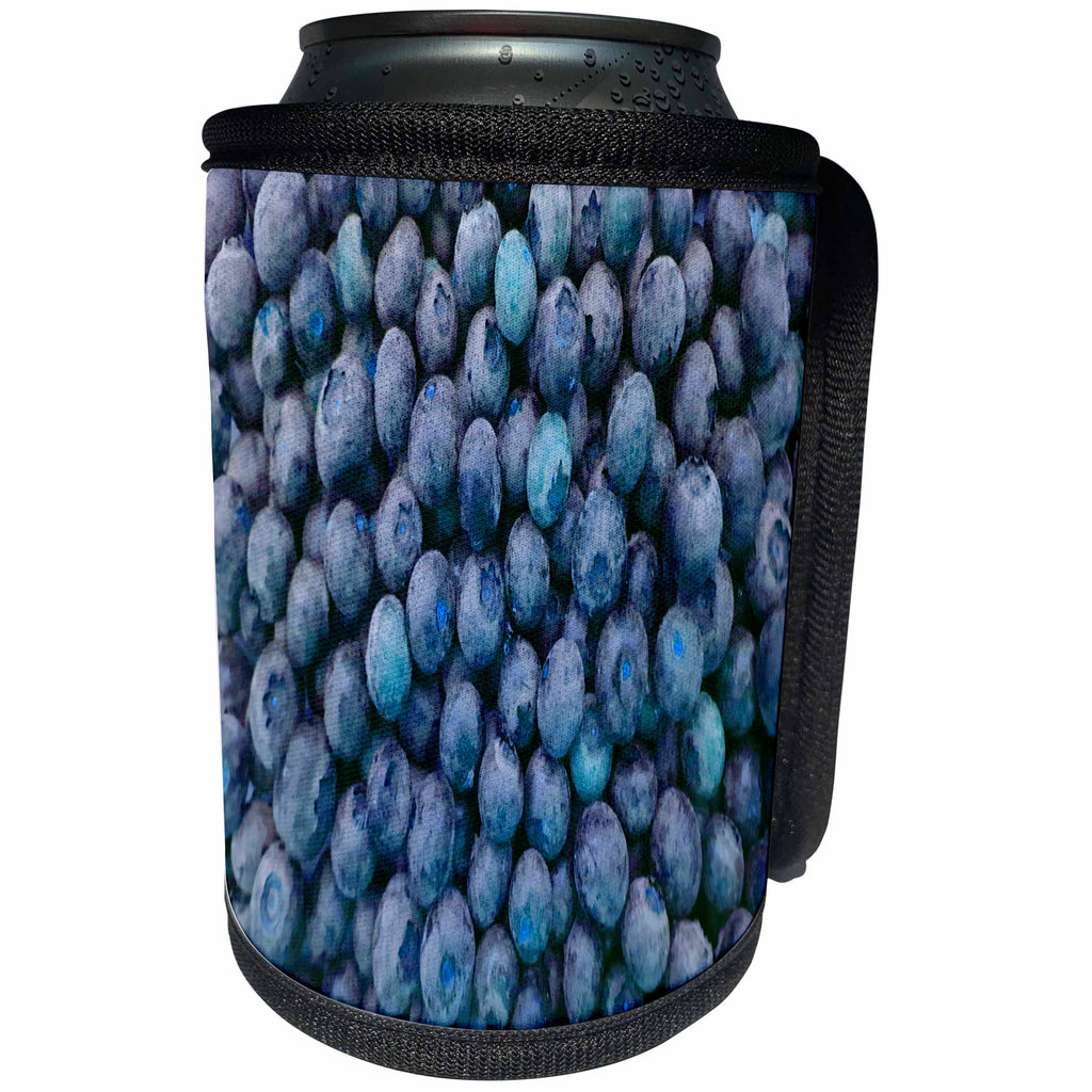 3dRose TDSwhite – Farm and Food - Juicy Blueberries - Can Cooler Bottle Wrap (cc_285176)