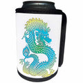 3dRose TDSwhite – Patterns Designs - Happy Dragon Chinese Zodiac Symbol - Can Cooler Bottle Wrap (cc_285215)