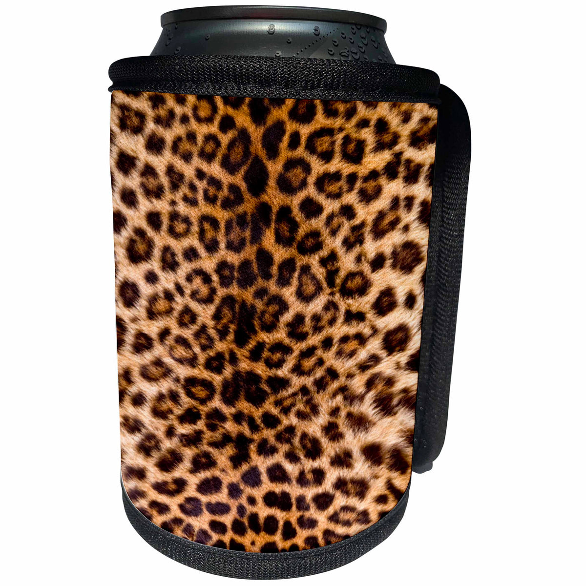 3dRose TDSwhite – Patterns Designs - Leopard Print Photo - Can Cooler Bottle Wrap (cc_285216)