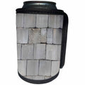 3dRose TDSwhite – Miscellaneous Photography - Stacked Cement Cinder Block Brick Wall - Can Cooler Bottle Wrap (cc_285230)