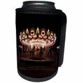 3dRose TDSwhite – Miscellaneous Photography - Carousel Merry Go Round Amusement Park Night Lights - Can Cooler Bottle Wrap (cc_285280)