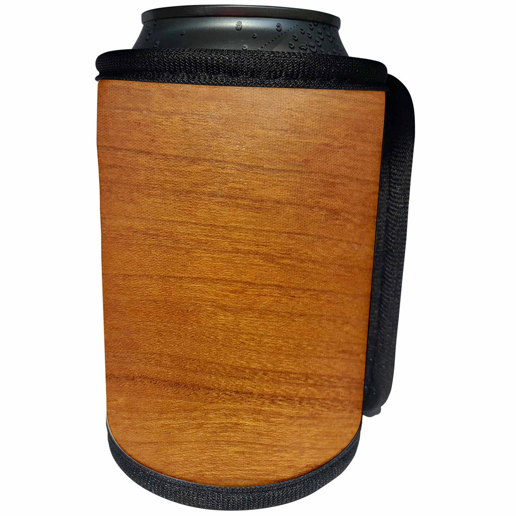 3dRose TDSwhite – Miscellaneous Photography - Cherry Wood Photo - Can Cooler Bottle Wrap (cc_285298)