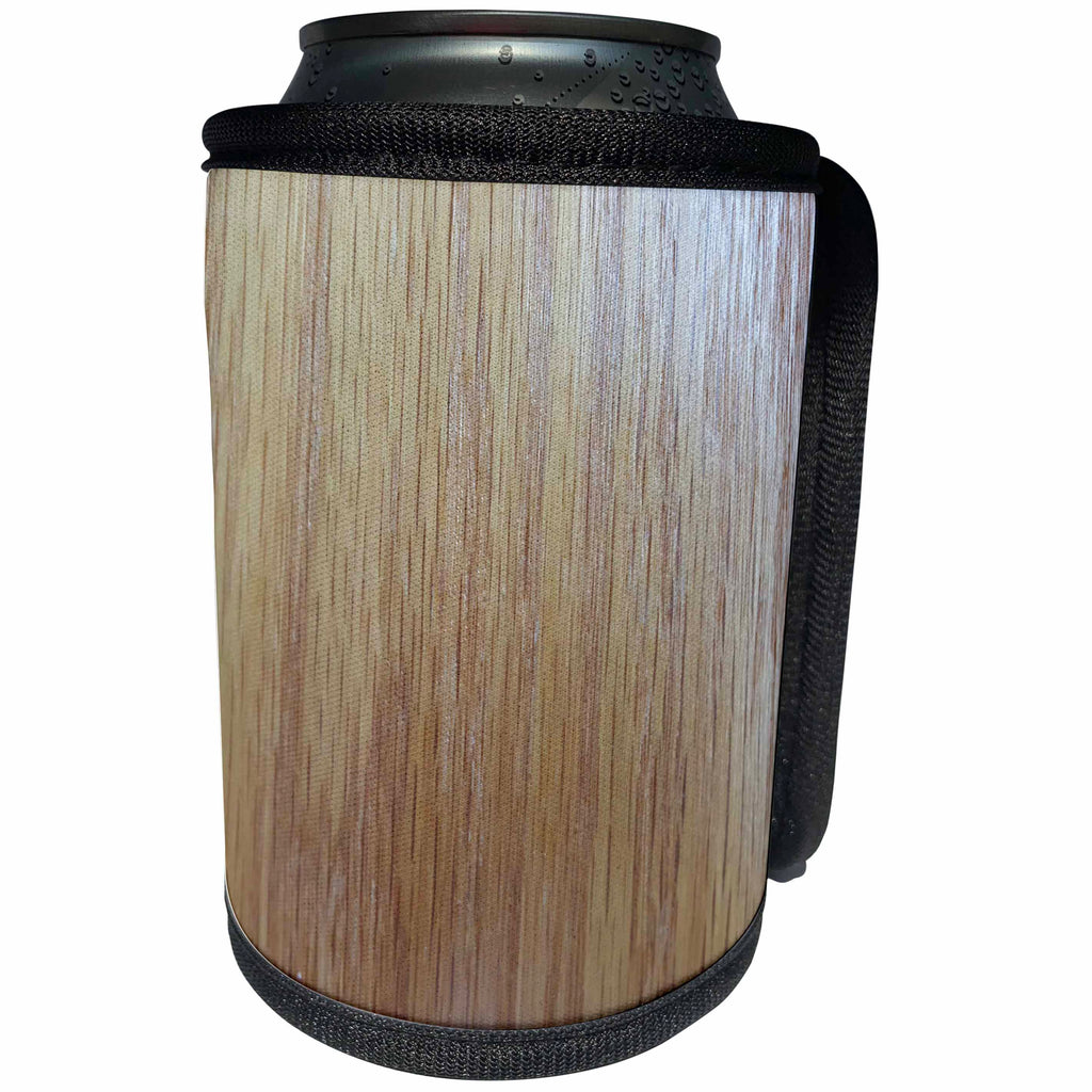 3dRose TDSwhite – Miscellaneous Photography - Pressed Wood Grain Photo - Can Cooler Bottle Wrap (cc_285299)