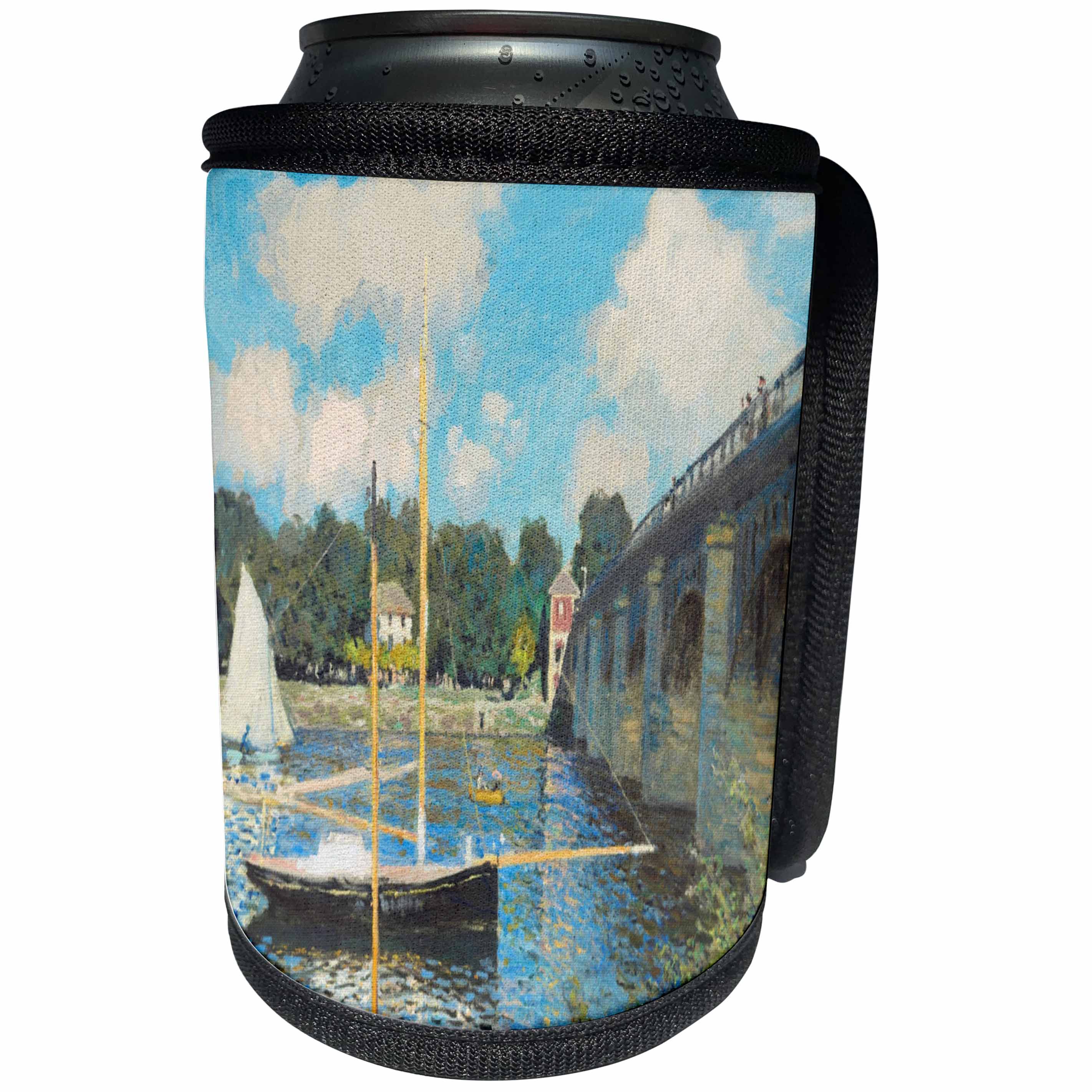 3dRose TDSwhite – Miscellaneous Photography - Bridge Painting Claude Monet Fine Art - Can Cooler Bottle Wrap (cc_285339)