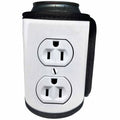 3dRose TDSwhite – Miscellaneous Photography - Electrical Outlet Humor Funny Humorous - Can Cooler Bottle Wrap (cc_285348)