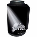 3dRose TDSwhite – Miscellaneous Photography - Inspirational Let Light Shine Out of Darkness - Can Cooler Bottle Wrap (cc_285355)
