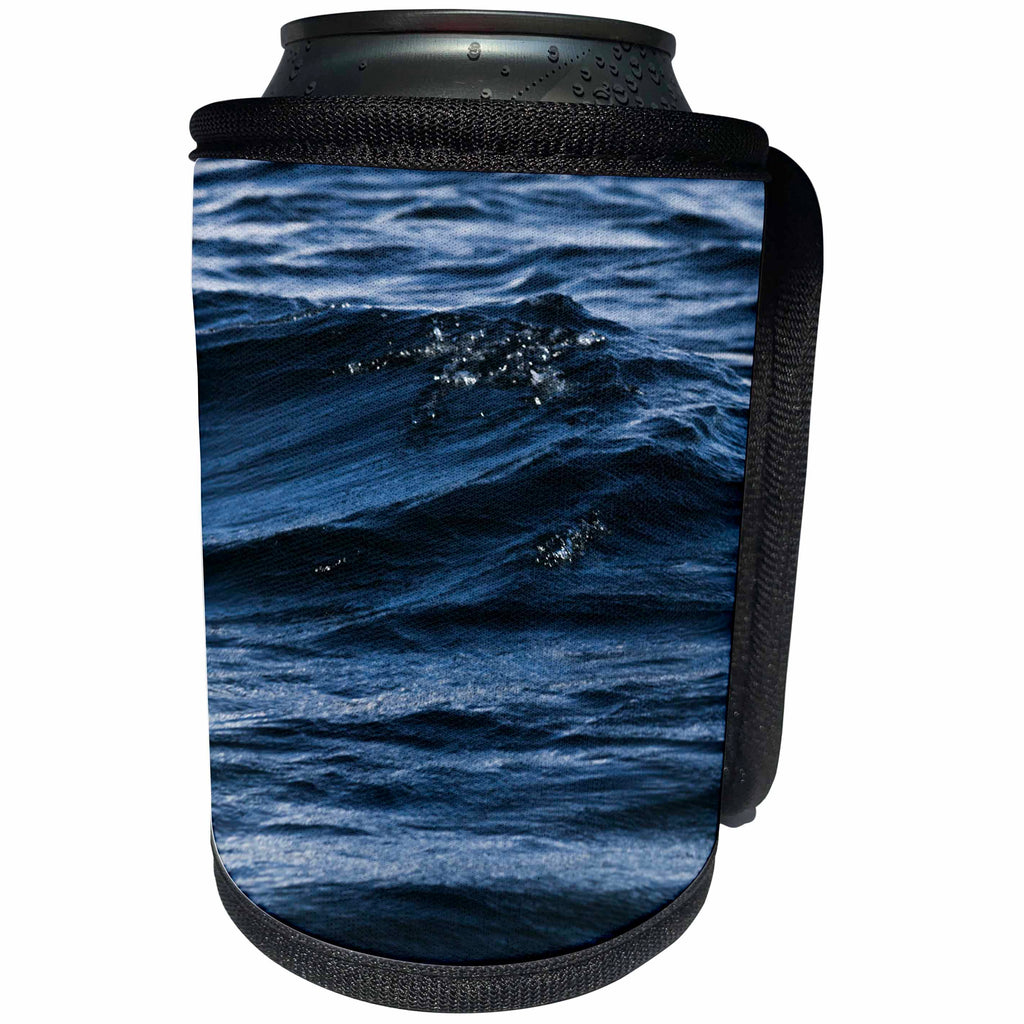 3dRose TDSwhite – Miscellaneous Photography - Churning Ocean Waves Sea Open Water - Can Cooler Bottle Wrap (cc_285373)