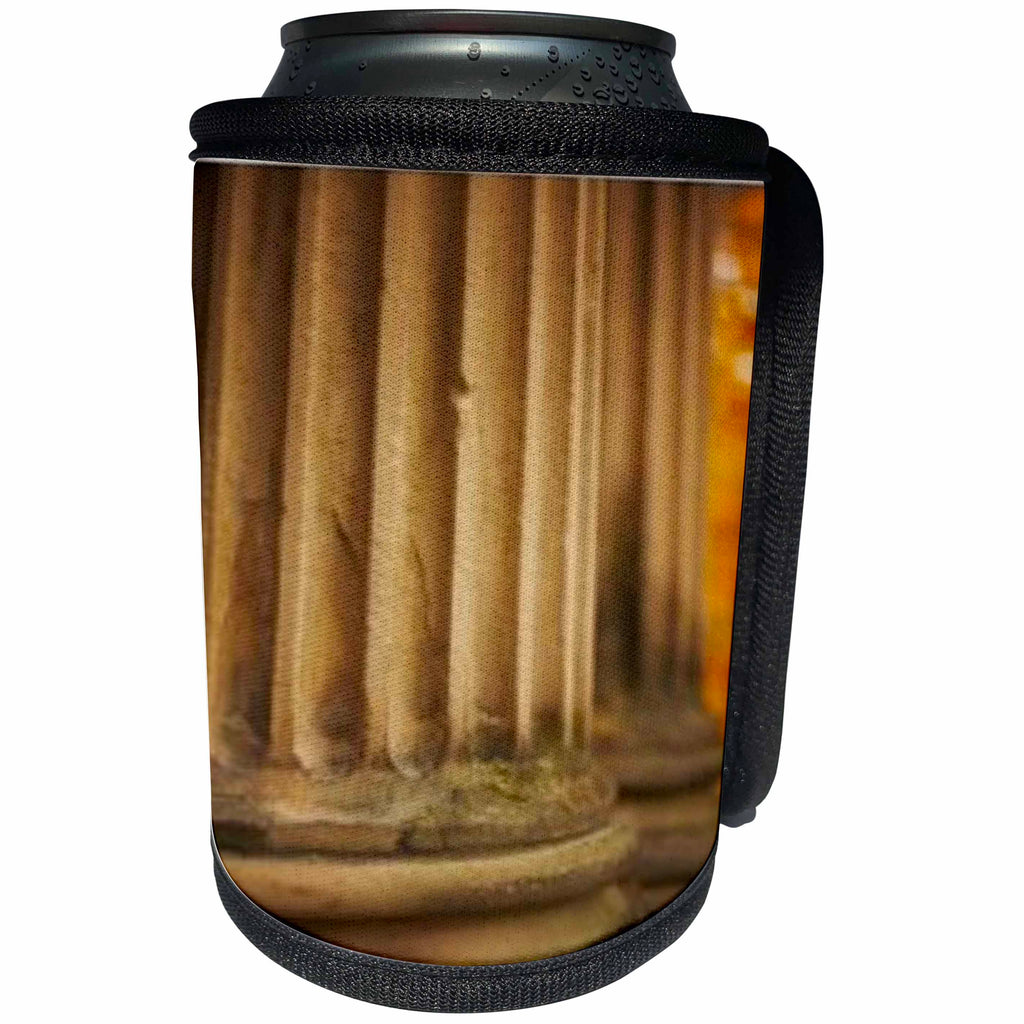 3dRose TDSwhite – Miscellaneous Photography - Classic Greek Roman Column - Can Cooler Bottle Wrap (cc_285375)