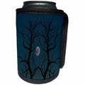 3dRose TDSwhite – Miscellaneous Photography - Creepy Moonlight Tree Silhouette Halloween - Can Cooler Bottle Wrap (cc_285385)