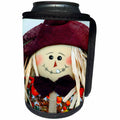 3dRose TDSwhite – Miscellaneous Photography - Cute Scarecrow Close Up - Can Cooler Bottle Wrap (cc_285387)