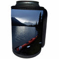 3dRose Krista Funk Creations Kayaking the Lapie - Kayak Resting on the Shore of Lapie Lake at Night - Can Cooler Bottle Wrap (cc_28573)