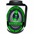 3dRose Mark Grace GRACEVISIONS Aliens And UFOs - ALIENS AND UFOS alien dude 1 on transparent - Can Cooler Bottle Wrap (cc_28608)