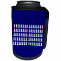 3dRose Alexis Design - Love - I Love You color text in binary code, in radio tubes, on blue - Can Cooler Bottle Wrap (cc_286111)